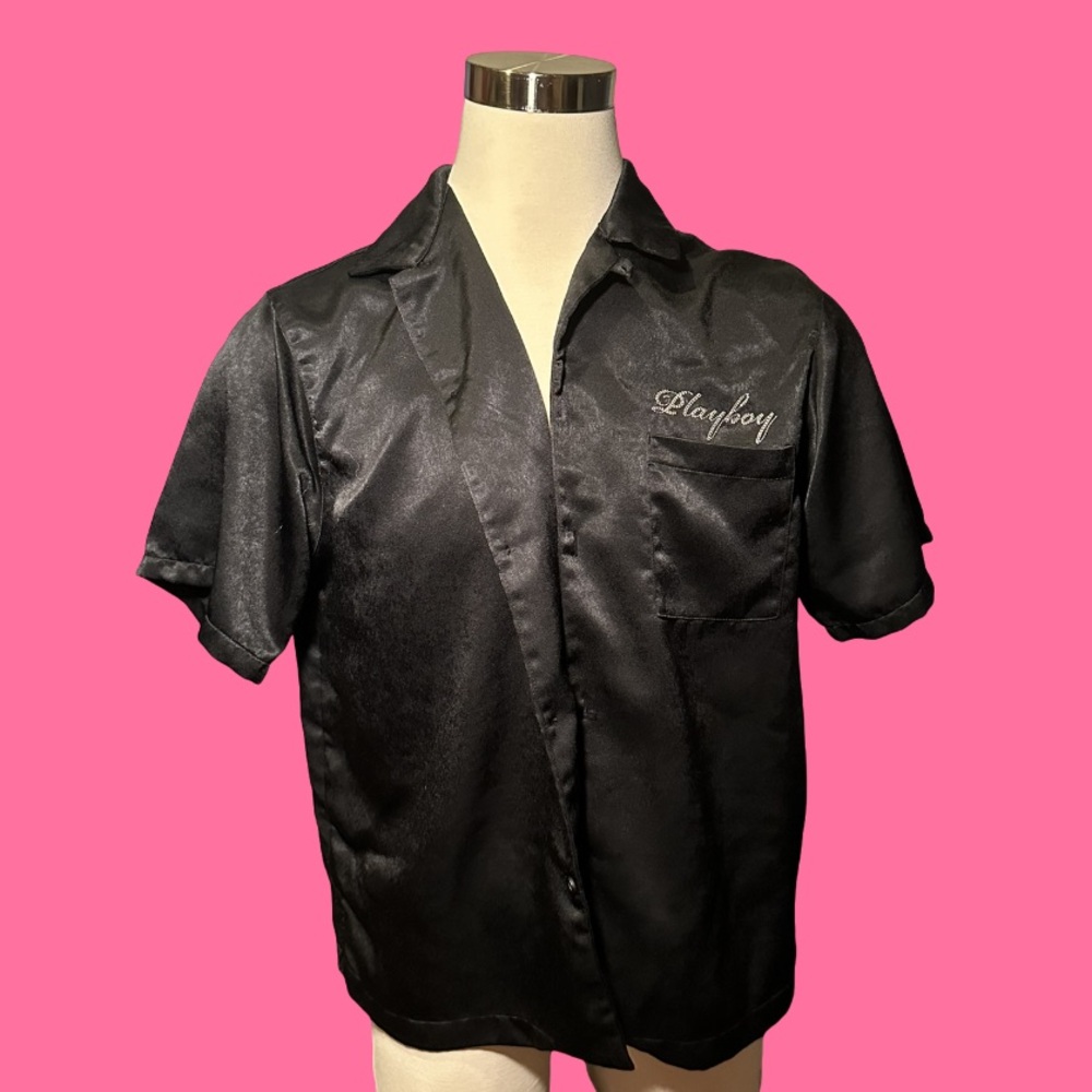 Playboy Satin Button-Down